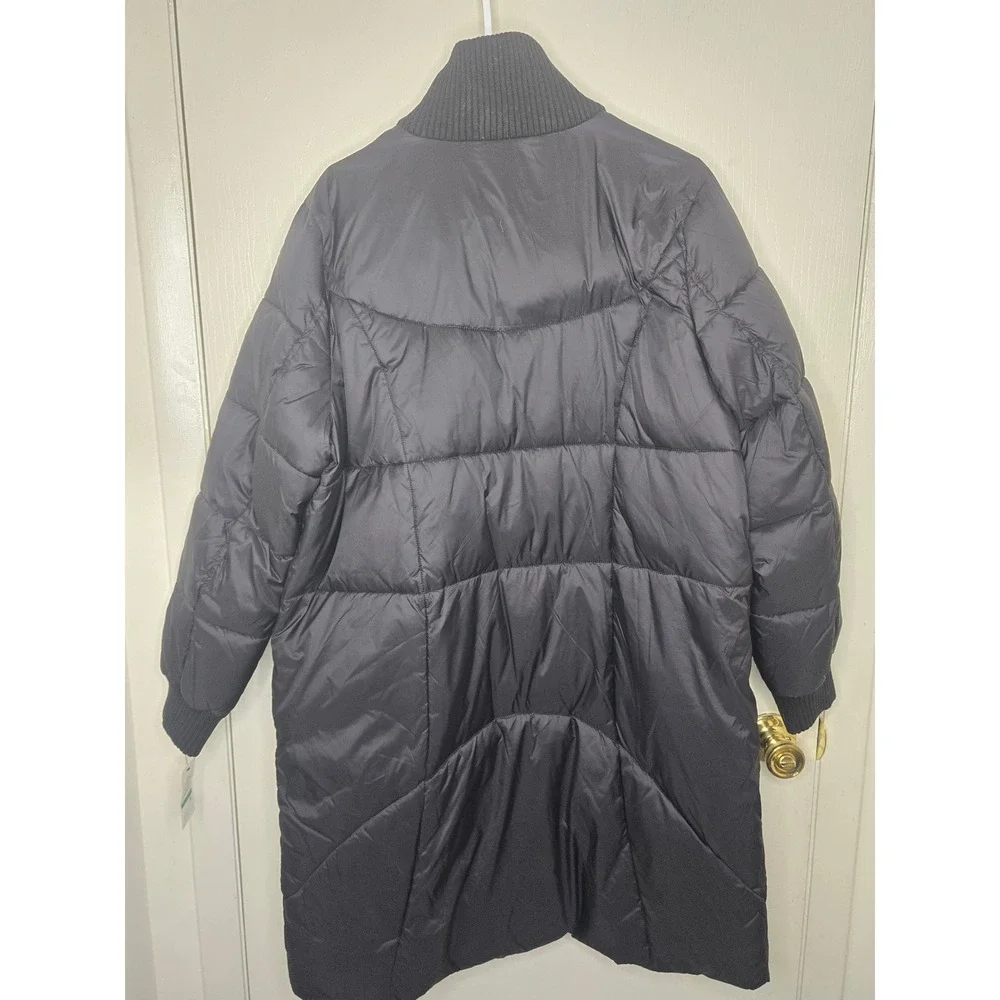 Andrew Marc New York Mens Black Puffer Coat Climate Insulation Winter Parka L